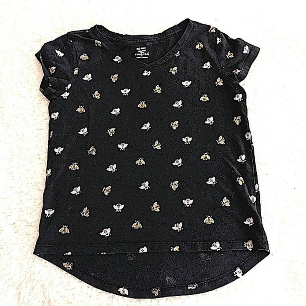 Old Navy Bee Print Relaxed V Neck size Small
